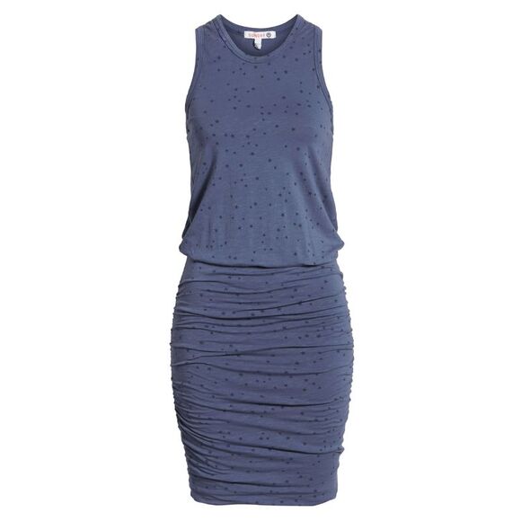 Sundry Womens Stars Sleeveless Blouson Dress 1 Marine - NWT $138 - Picture 5 of 6